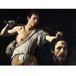 Artery8 Caravaggio David With Head Goliath Religious Painting Unframed Wall Art Print Poster Home Decor Premium