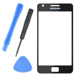 Black Outer Glass Screen Replacement for Samsung Galaxy Mobile Phone S2 i9100