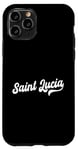 iPhone 11 Pro Saint Lucia Typeset Love St. Lucia St. Lucian Pride Case