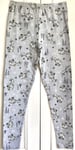 GREY MICKEY MINNIE PLUTO CHRISTMAS DISNEY SLEIGH LEGGINGS SIZE 14 BNWT