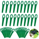 Promotion 100pcs Lames en Plastique de Rechange pour Coupe Bordure Lame de Tondeuse à Gazon Lames pour Débroussailleuse sans Fil Lames de Coupe de