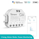 Commutateur intelligent de mesure de puissance bidirectionnelle de module de relais intelligent WiFi pour la maison intelligente