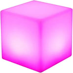 LED-kuutiovalon väriä vaihtava Cube-pöytälamppu LED-yövalokuutiopalkki Yövalo LED-juhlavalo Halloween-joulupalkki