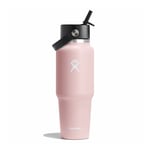 Hydro Flask Wide Mouth Travel Bottle with Flex Straw Cap, 946ml (32oz), Trillium