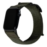 Apple Watch (42/44/SE/45/49 mm) UAG Active Strap Tyg Rem - Grön