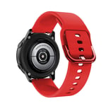 (Galaxy 5 40mm 44mm Red)Alkuperäinen ranneke Samsung Galaxy Watch Active 2 40mm 44mm silikoni Sport Rannekoru Korvausranneke 20mm Kellon ranneke - Kellon rannekkeet