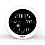 Nasa - Station Météo - Enceinte Bluetooth WSP1700 Bois - Livrée avec adaptateur secteur - Bois