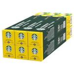 STARBUCKS Sunny Day Blend by Nespresso, Blonde Roast, Coffee Capsules 6 x 10 (60 Capsules)