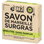 MKL Savon de Marseille Surgras - Neutre Sans Parfum 100 g