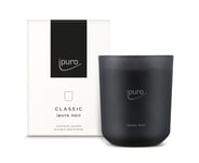 ipuro Classic - Bougie parfumée décorative - Noire - Bougie parfumée dans un verre avec rose, patchouli, bois de santal, eucalyptus et noix de coco - Bougie parfumée longue durée - Noir - 270 g