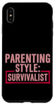 Coque pour iPhone XS Max Parenting Style Survivalist Élever des enfants résilients