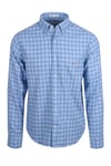 Gant Mens Reg Tattersalltwill Shirt Clear Sky - Blue - Size X-Large