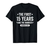 15 Year Wedding Anniversary Married Couples 15th Anniversary T-Shirt