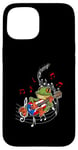 iPhone 15 Puerto Rico Flag Coqui Frog Play Guitar Puerto Rican Music Case