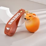 Dog Egg Shiba Lnu Dog Egg Keychain Small Animal Dog Egg Model  Backpack Decor