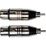 Adaptateur RCA Male XLR Fem.- Lot de 2