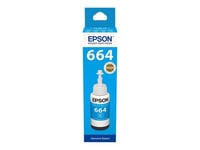 Epson T6642 - 70 ml - cyan - original - recharge d'encre - pour Epson L386; EcoTank ET-2600, 2650, L121, L1455; EcoTank ITS L3050, L3060, L3070