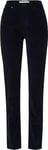 BRAX Women's Style Mary Structure Velvet Pants, Navy, 38W x 32L