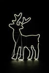 Christmas Neon Rope Light Silhouette Standing Reindeer Outdoor Wall Garden Decor