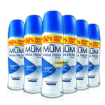 6x Mum Deodorant Roll-on Brisa Fresh 75ml