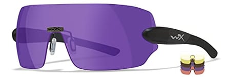 Wiley X 1205 Detection 5-lens Kit: Clear/Yellow/Orange/Purple/Copper, Montures de lunettes Unisexe, Matte Black, One Size -