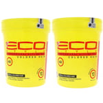 2x ECO Style Professional Style Gel For Colored Hair Alcohol Free 32oz