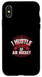 Coque pour iPhone X/XS Je me bouscule pour mon amour de la passion pour le hockey sur air