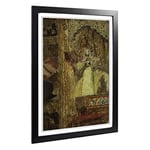 Big Box Art Framed Print of Walter Sickert Vesta Victoria Design | Wall Art Picture | Home Decor for Kitchen, Living, Dining Room, Bedroom, Hallway, Office, Black, A2 / 24.5x18 Inch / 62x45cm