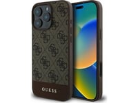 Guess Guess Futerał Do Iphone 16 Pro Max Guhcp16xg4glbr (Pc/Tpu 4G Pu Bottom Stripe) Brązowy