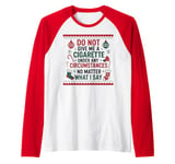 Funny Christmas Holiday Quitting Bad Habits Design Raglan Baseball Tee