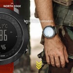 North Edge Apache Smart Watch Miesten Urheilu Älykello Juoksuun Kiipeily Uinti Kompassi Korkeusmittari Barometri Vesitiivis 50m