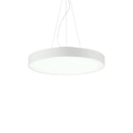 Halo Integrated LED 1 Light Round Ceiling Pendant White