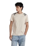 G-STAR RAW T-Shirt Flight Deck Homme ,Beige (whitebait D24433-C336-1603), XXL