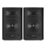 Pair Vonyx 12"" 2 Way Passive DJ PA Disco Party Speakers 1200 Watt UK Stock