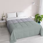 Italian Bed Linen Romantic Summer Quilt, Polyester, Grey/Silver, Queen-Size Bed