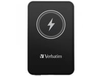 Verbatim Charge ''N'' Go, 5000 Mah, Litium Polymer (Lipo), Quick Charge 3.0, Trådlös Laddning, Svart