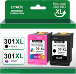 HP301Noir et Couleur Cartouches d'encre Remplacement pour HP 301 XL Noir et Couleur pour HP 301XL HP301 Encre pour DeskJet 1000