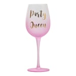 Vin glass pink party queen