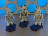 3 x Doctor Who Cyberman Leader Character Building Micro 1” Mini Figures