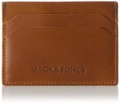 Jack & Jones Jacside Leather Cardholder, Porte-Cartes pour Homme, Cognac, Taille Unique