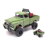 CHEVROLET APACHE FLEETSIDE PICK UP OFF ROAD 1958 GREEN 1:24 MotorMax Die Cast