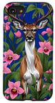 Coque pour iPhone SE (2020) / 7 / 8 New Hampshire Chaussons pour femme Motif cerf à queue blanche et rose