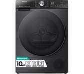 HISENSE 5S Series DH5S102BB WiFi-enabled 10 kg Heat Pump Tumble Dryer - Black, Black