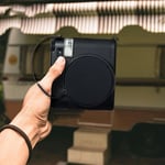 Genuine Leather Lens Cap Sticker for Fujifilm instax mini 90 Camping