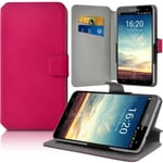 Housse Etui Porte-Carte Support Universel M Couleur Rose Fushia Pour Samsung Galaxy Note 3 Lite