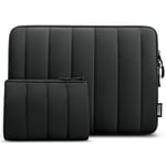 TECOOL Puffy 15 15,6 16 Pouces Pochette Ordinateur Portable pour 15,6" Lenovo Ideapad Thinkpad HP Dell Acer Chromebook, 16" Dell Lenovo HP ASUS,Macbook Pro 16 M3 M2 M1 Étanche Housse PC Sacoche,Noir