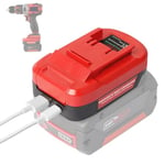 QUPERR BS18EIN Convertisseur de Batterie pour Bosch 18V, pour Einhell 18V Outils électriques sans Fil, Adaptateur de Batterie USB avec Port de Charge USB/Type-C (Adaptateur Seulement)