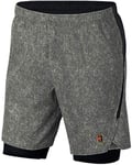 Nike Men M NKCT FLX ACE PRO MB NT Shorts - Cool Grey/Black, Small