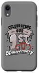 iPhone XR 1st Wedding Anniversary Celebrating 1 Year Matching Gift Case