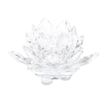 60 mm kvartskristall lotusblomma hantverk glasfigurer gåva White